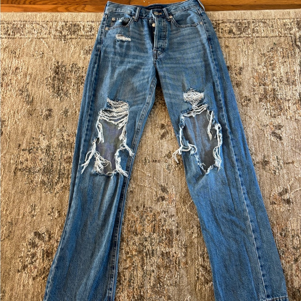 Aeropostale Blue Straight Leg Jeans